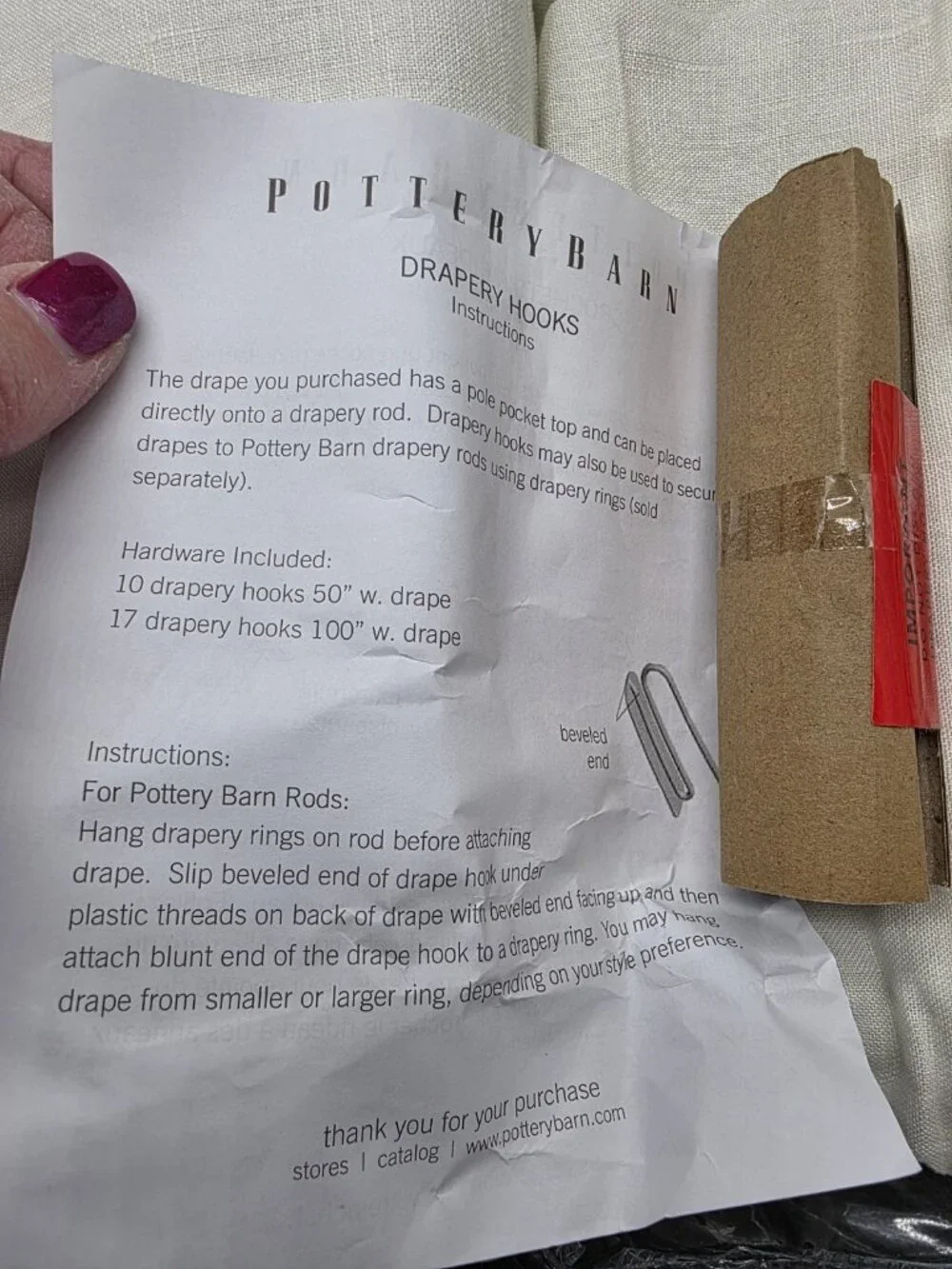 Pottery Barn Belgian Flax Linen BlkOut Curtain Pair 50x 84 Ivory New 3-in-1 Pole